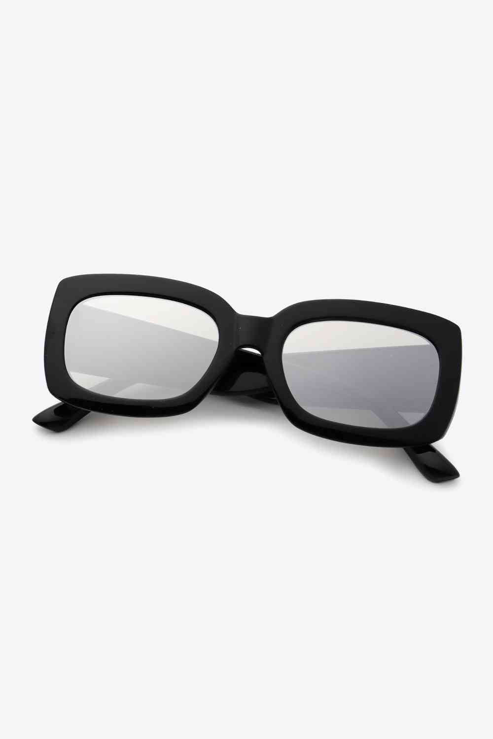 Rectangle Frame Sunglasses - sunglasses - Black - Bella Bourget