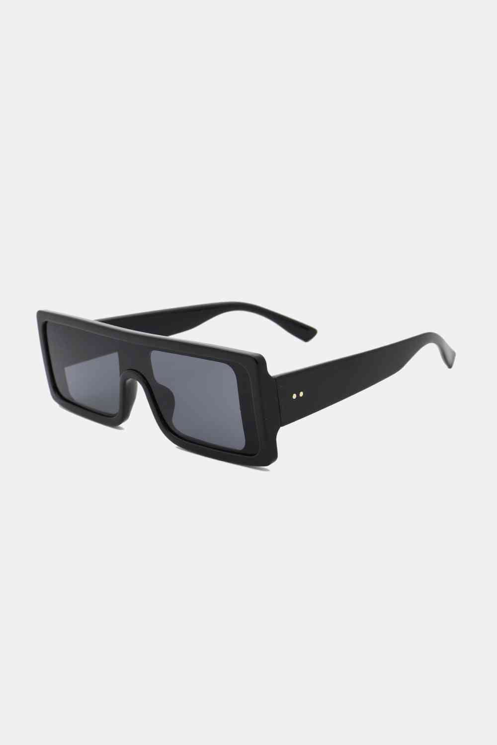 Rectangle Frame Sunglasses - sunglasses - Black - Bella Bourget