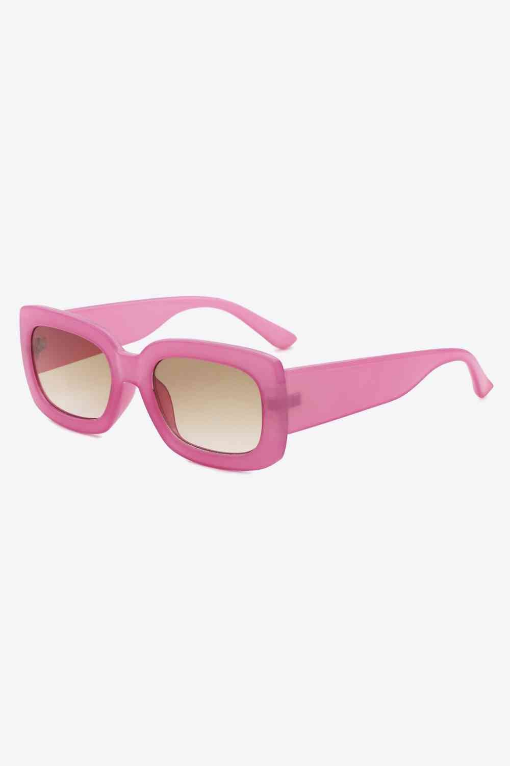 Rectangle Frame Sunglasses - sunglasses - Rouge Pink - Bella Bourget