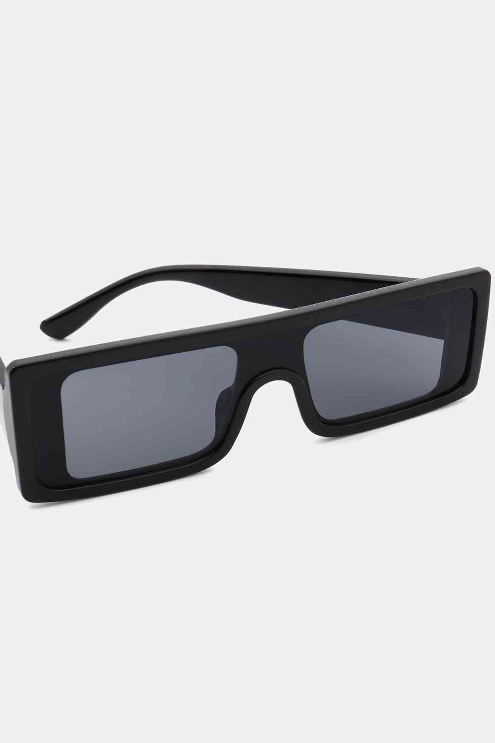 Rectangle Frame Sunglasses - sunglasses - Black - Bella Bourget