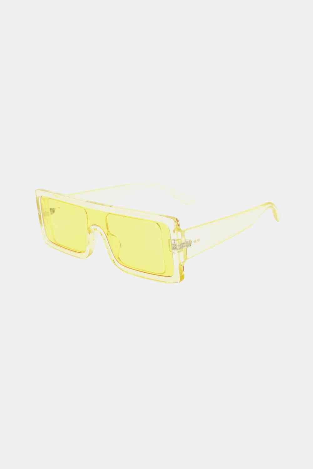 Rectangle Frame Sunglasses - sunglasses - Lemon - Bella Bourget