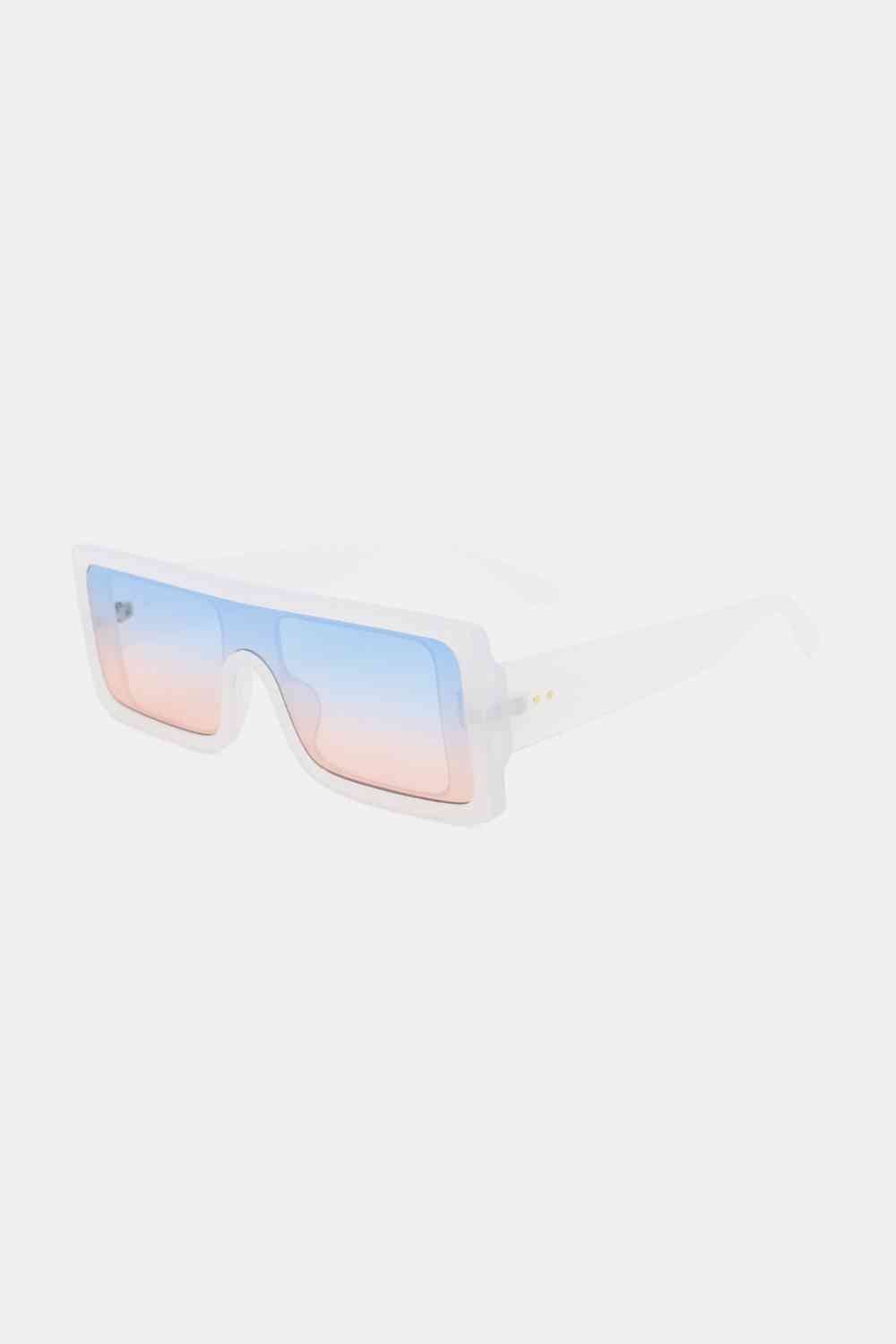 Rectangle Frame Sunglasses - sunglasses - White - Bella Bourget