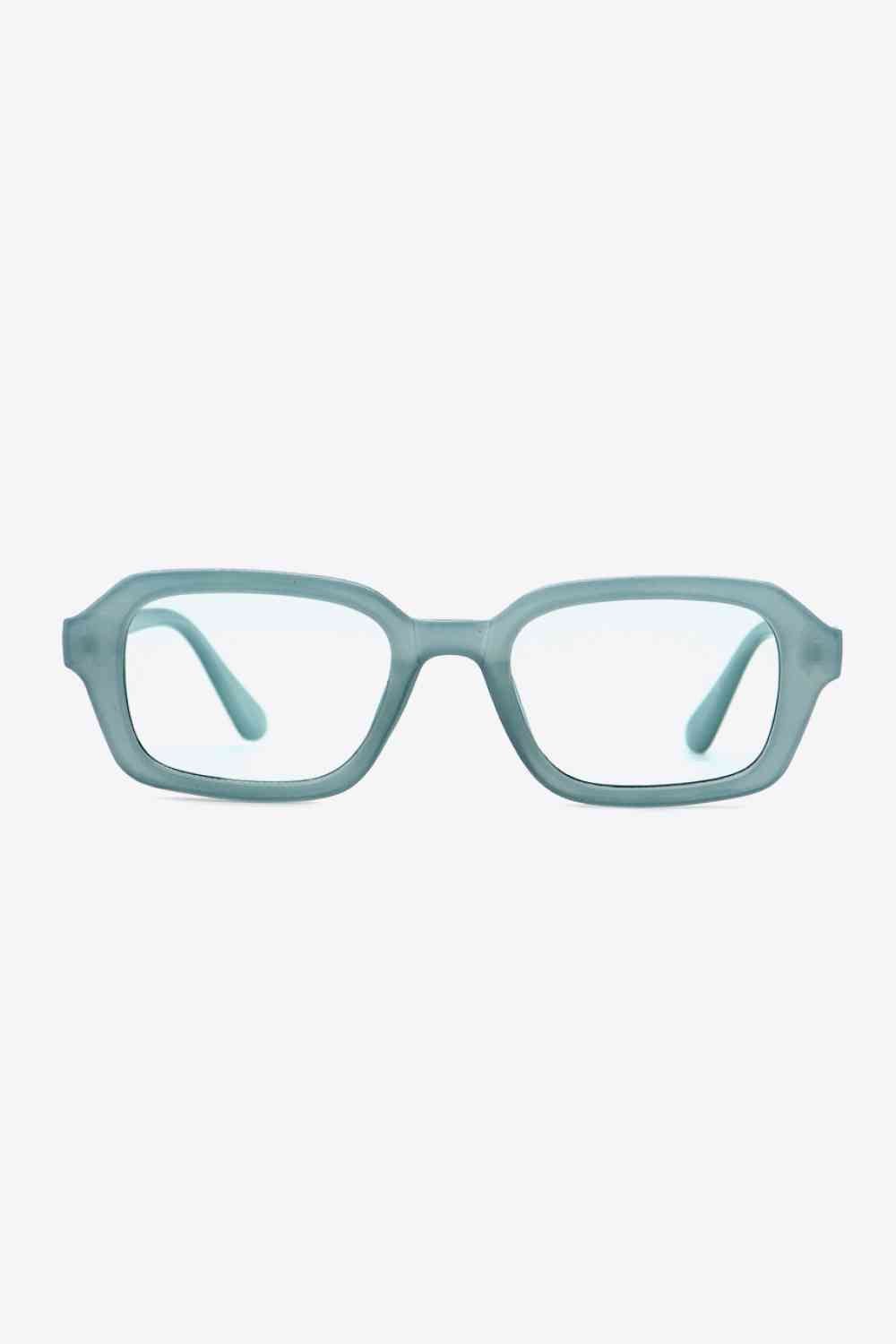 Rectangle Full Rim Sunglasses - sunglasses - Pastel Blue - Bella Bourget