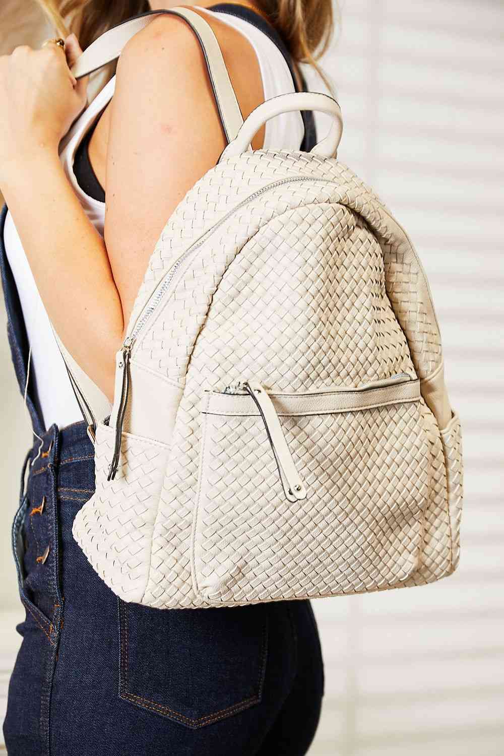 SHOMICO Faux Leather Backpack - bag - Beige - Bella Bourget