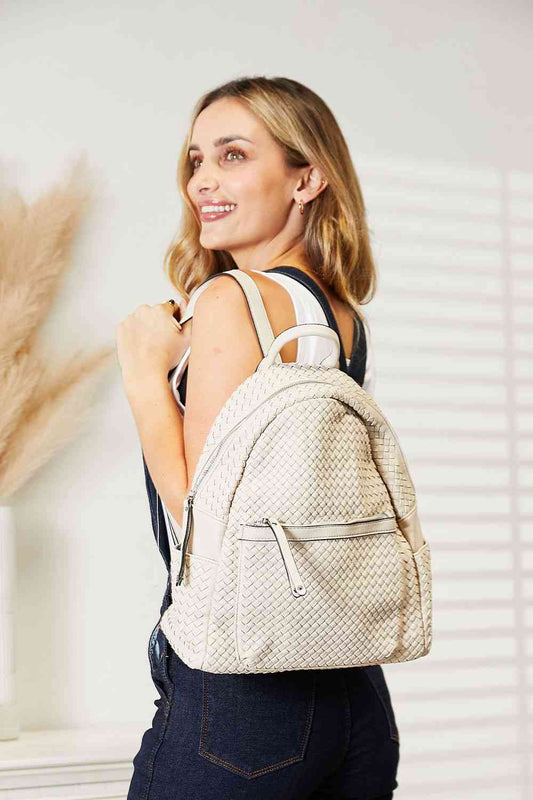 SHOMICO Faux Leather Backpack - bag - Beige - Bella Bourget