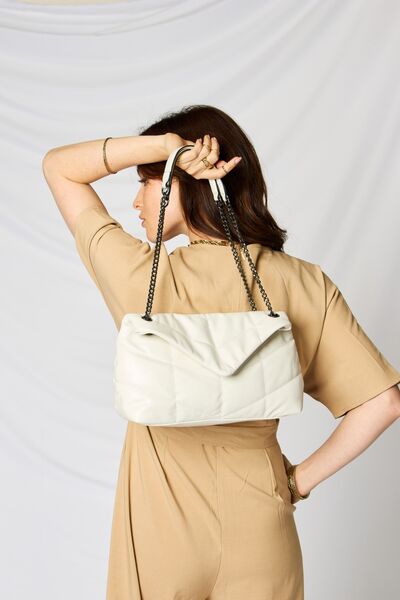 SHOMICO Faux Leather Handbag - bag - BEIGE - Bella Bourget