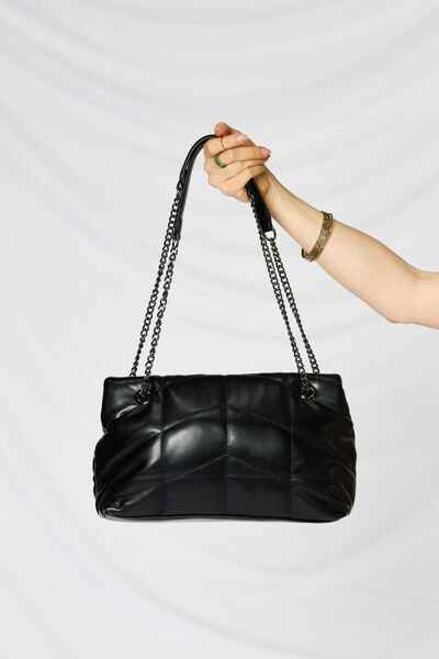 SHOMICO Faux Leather Handbag - bag - BLACK - Bella Bourget