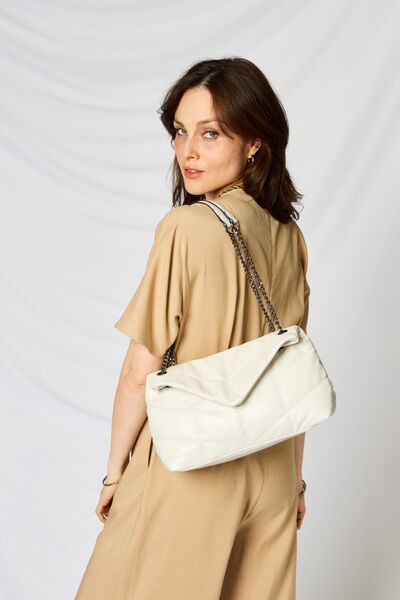 SHOMICO Faux Leather Handbag - bag - BEIGE - Bella Bourget