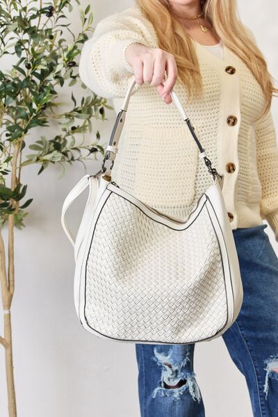 SHOMICO Vegan Leather Handbag - bag - WHITE - Bella Bourget