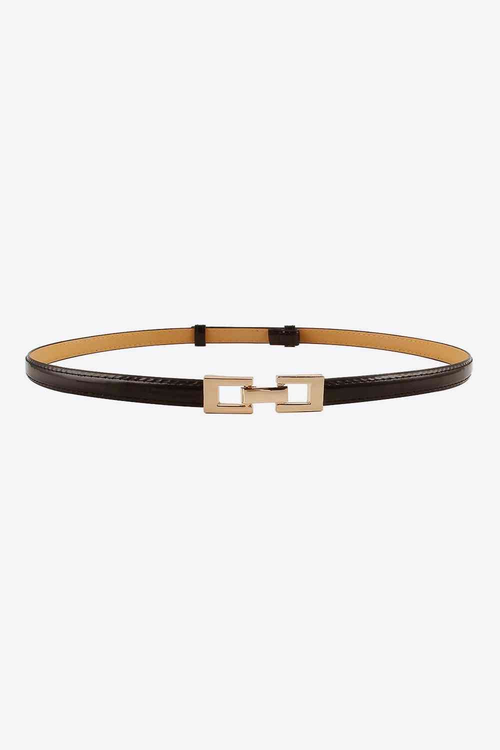 Skinny Belt - belt - Black - Bella Bourget