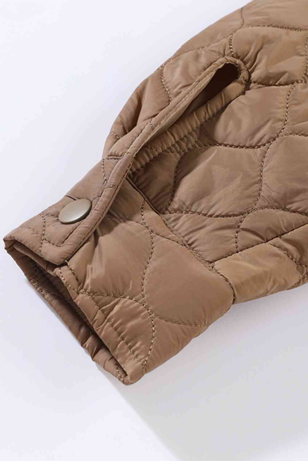 Snap Down Collared Winter Coat - Coat - Camel - Bella Bourget