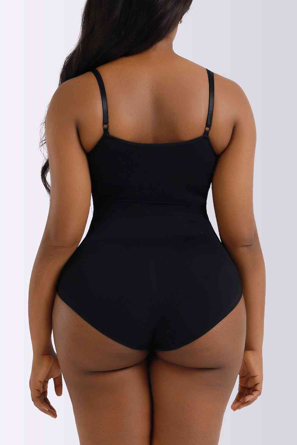 Spaghetti Strap Shaping Bodysuit - Bodysuit - Black - Bella Bourget