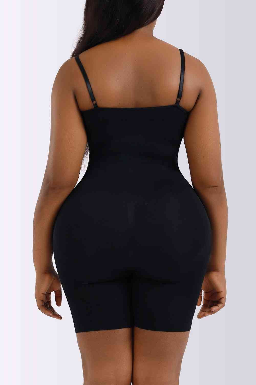 Spaghetti Strap Shaping Romper - Shapewear - Black - Bella Bourget