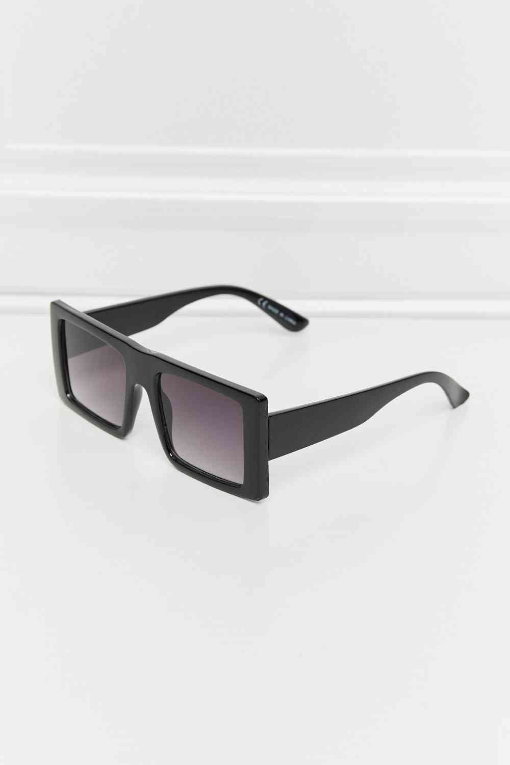 Square Frame Sunglasses - sunglasses - Black - Bella Bourget