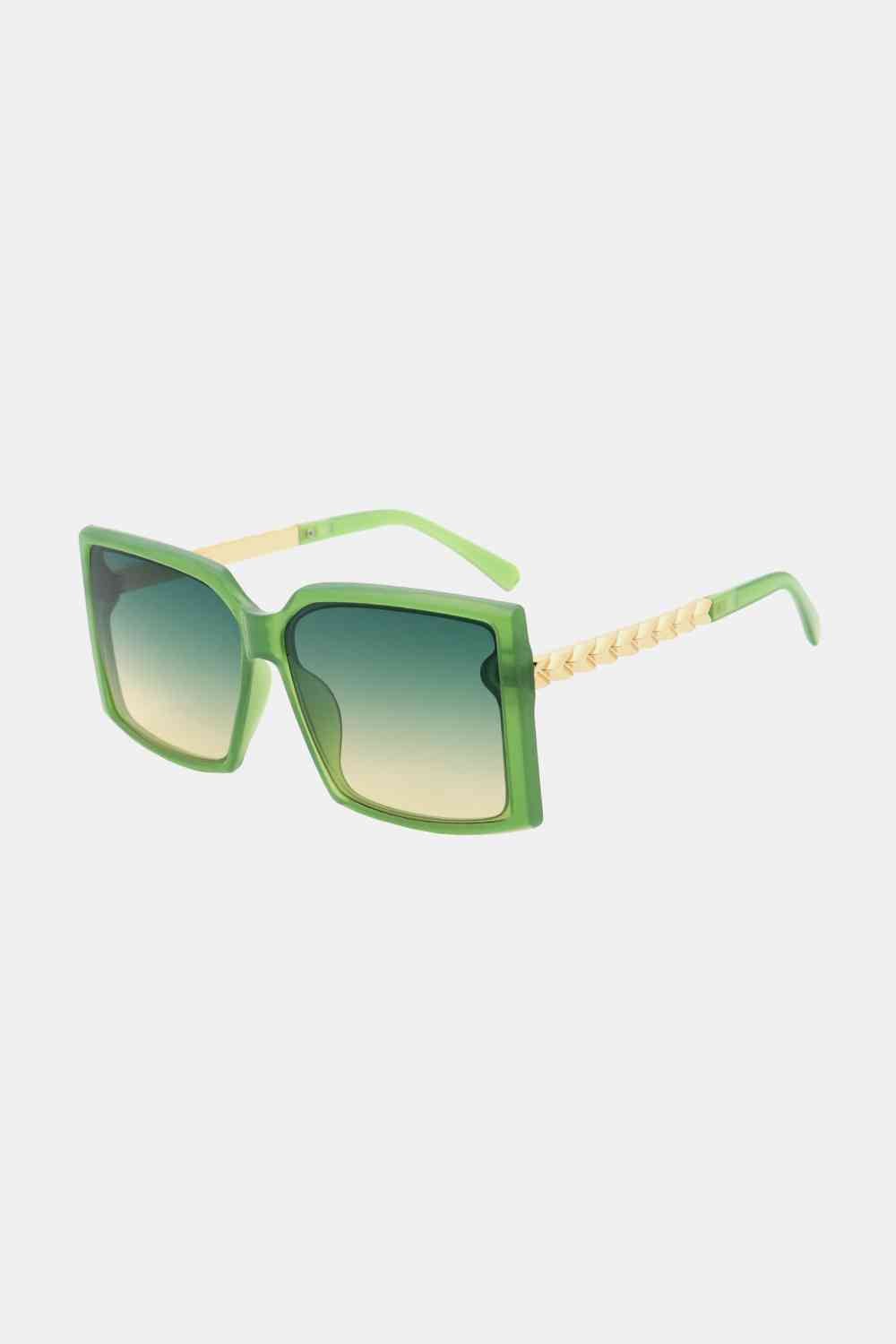 Square Frame Sunglasses - sunglasses - Mid Green - Bella Bourget