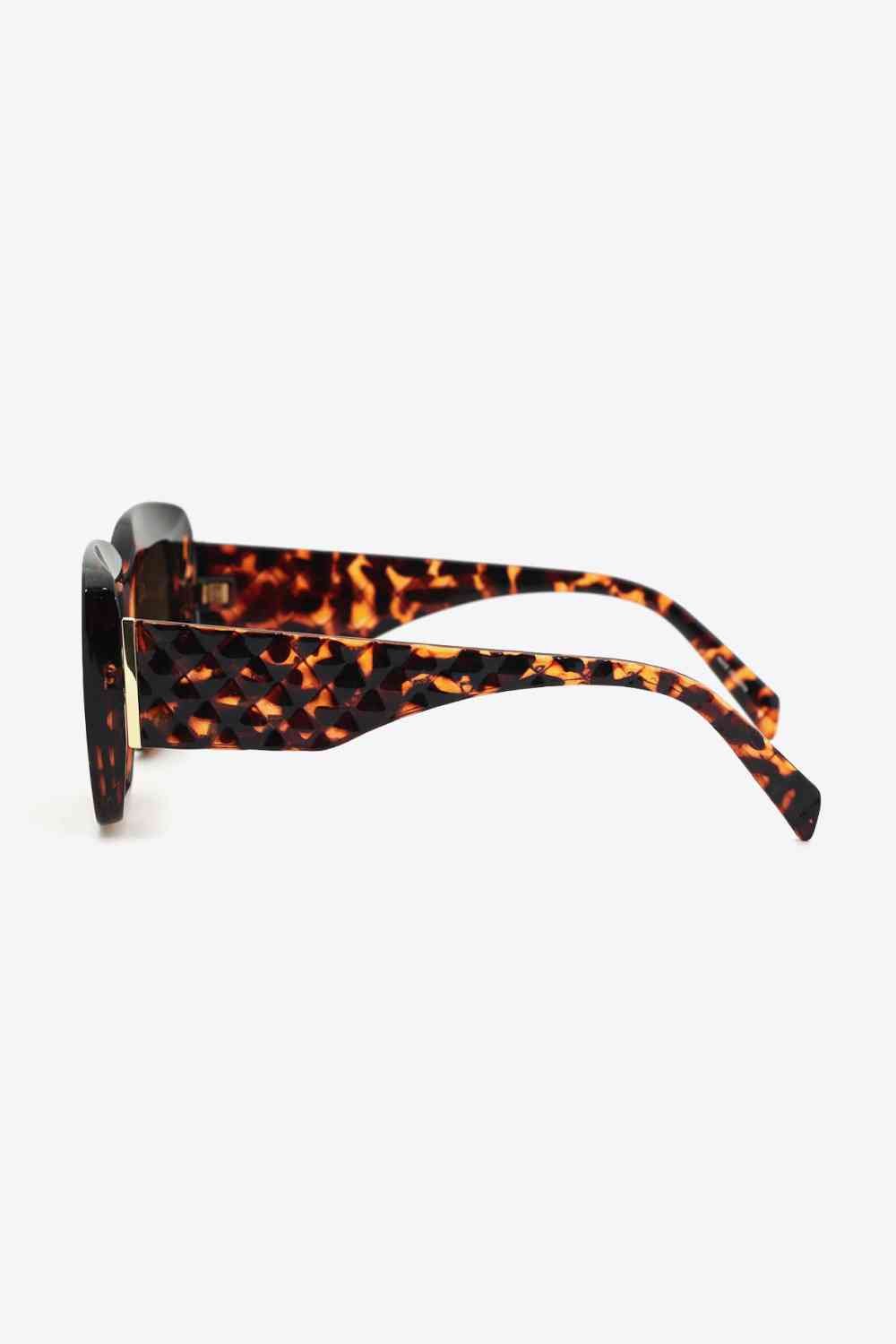 Square Polycarbonate UV400 Sunglasses - sunglasses - Caramel - Bella Bourget