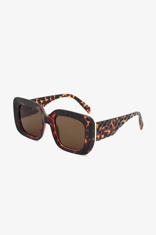 Square Polycarbonate UV400 Sunglasses - sunglasses - Caramel - Bella Bourget
