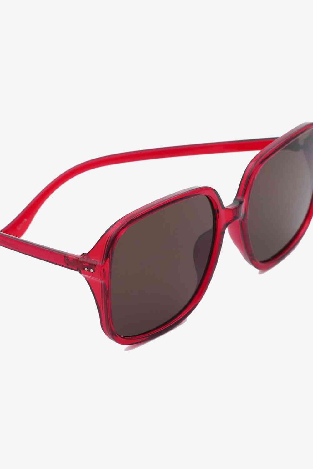 Square Sunglasses - sunglasses - Red - Bella Bourget