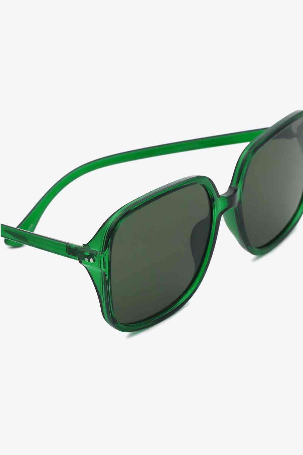 Square Sunglasses - sunglasses - Mid Green - Bella Bourget