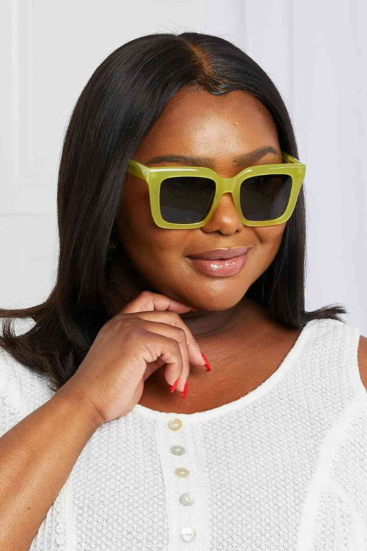 Square TAC Polarization Lens Sunglasses - sunglasses - Lemon - Bella Bourget