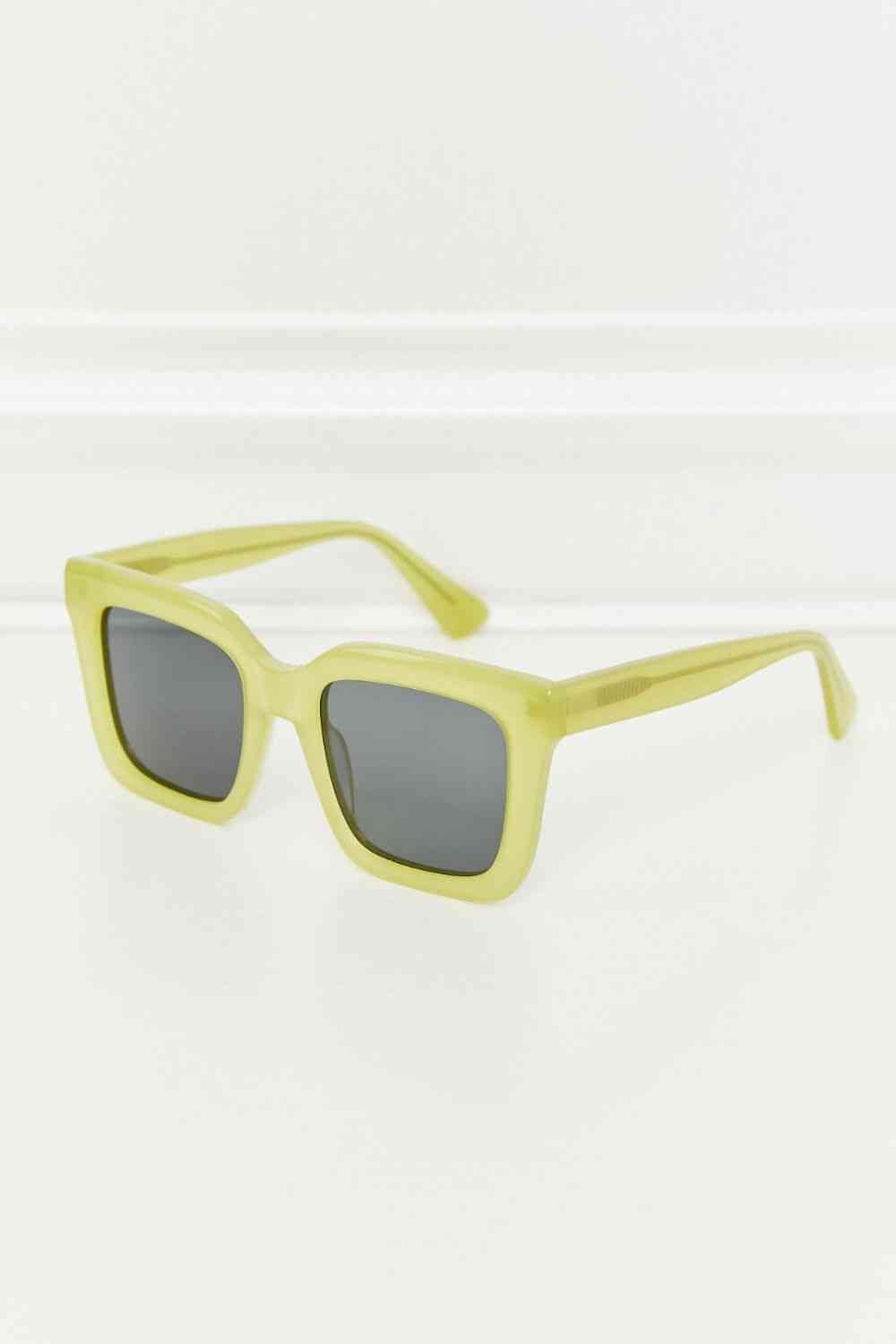 Square TAC Polarization Lens Sunglasses - sunglasses - Lemon - Bella Bourget