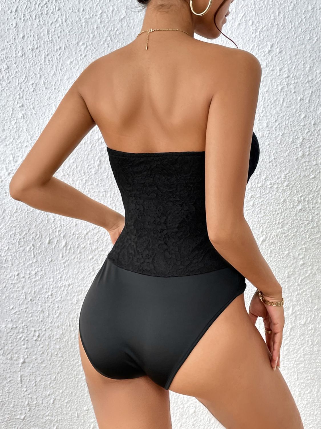 Strapless Sweetheart Neck Bodysuit - Bodysuit - Black - Bella Bourget