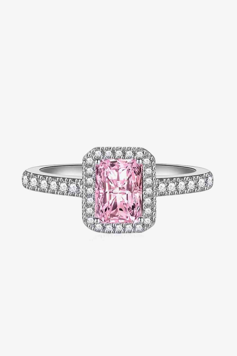 Stuck On You 2 Carat Moissanite Ring - Ring - Pink - Bella Bourget