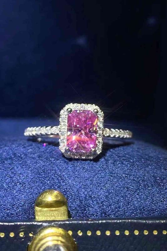 Stuck On You 2 Carat Moissanite Ring - Ring - Pink - Bella Bourget