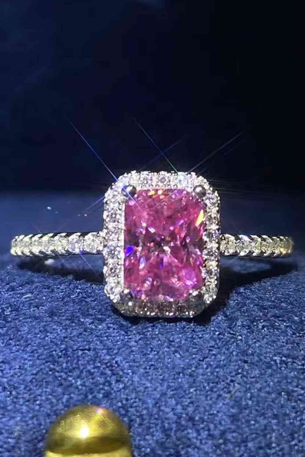 Stuck On You 2 Carat Moissanite Ring - Ring - Pink - Bella Bourget