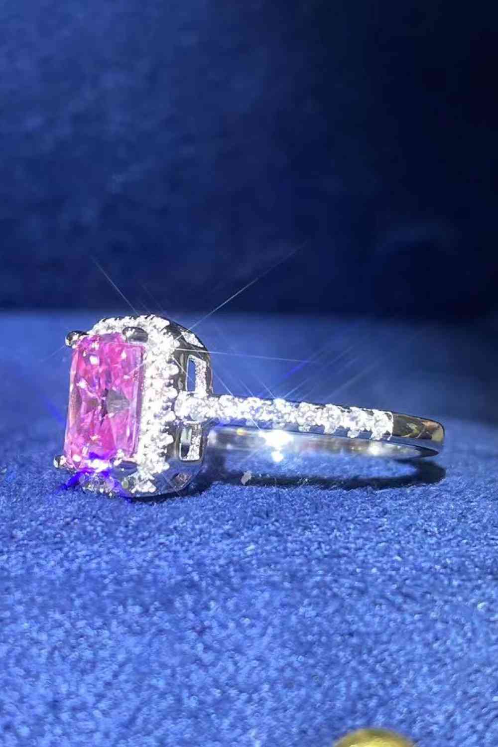 Stuck On You 2 Carat Moissanite Ring - Ring - Pink - Bella Bourget