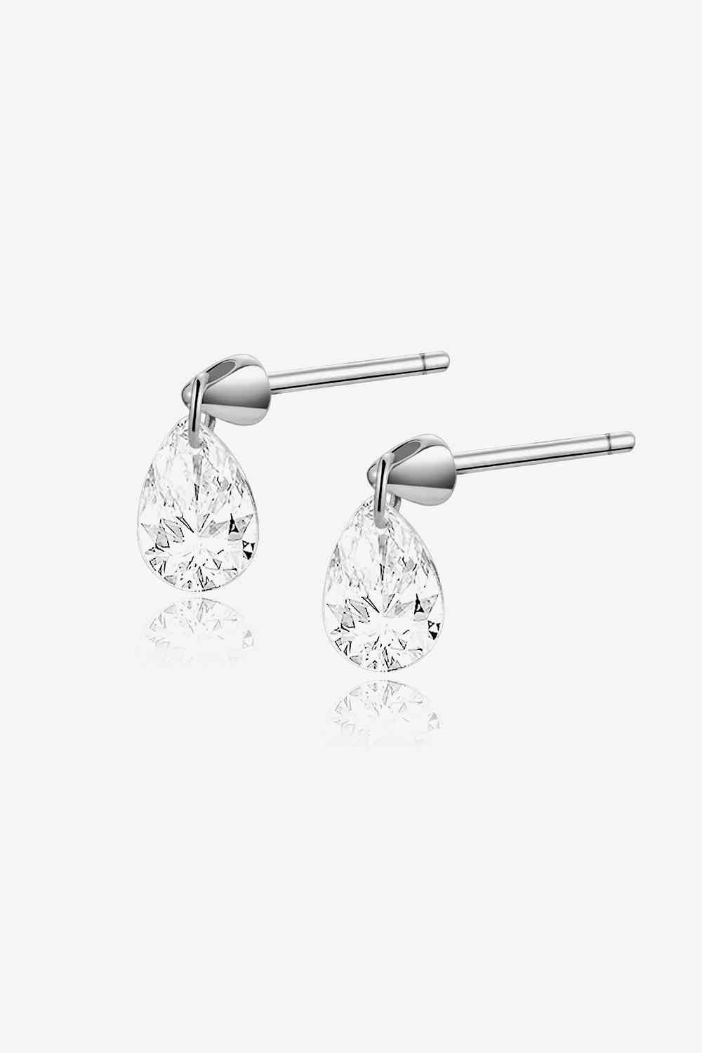 Teardrop Earrings - Earrings - Silver - Bella Bourget