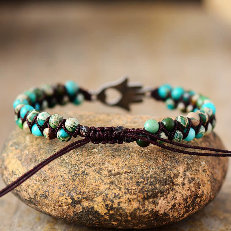 Turquoise Beaded Bracelet - Bracelets - Turquoise - Bella Bourget