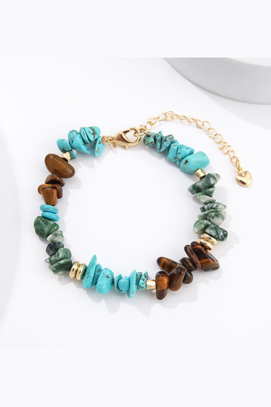 Turquoise & Natural Stone Bracelet - Bracelets - Multicolor - Bella Bourget