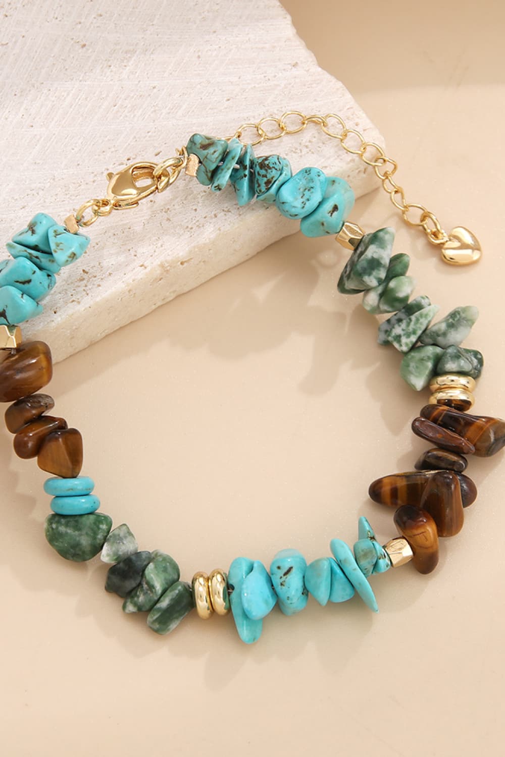 Turquoise & Natural Stone Bracelet - Bracelets - Multicolor - Bella Bourget