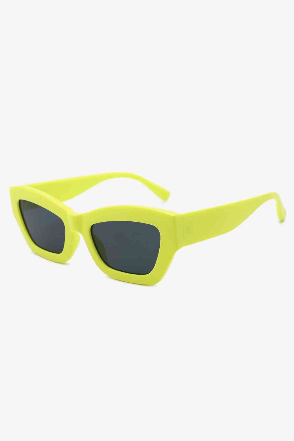 UV400 Classic Frame Sunglasses - sunglasses - Lemon - Bella Bourget