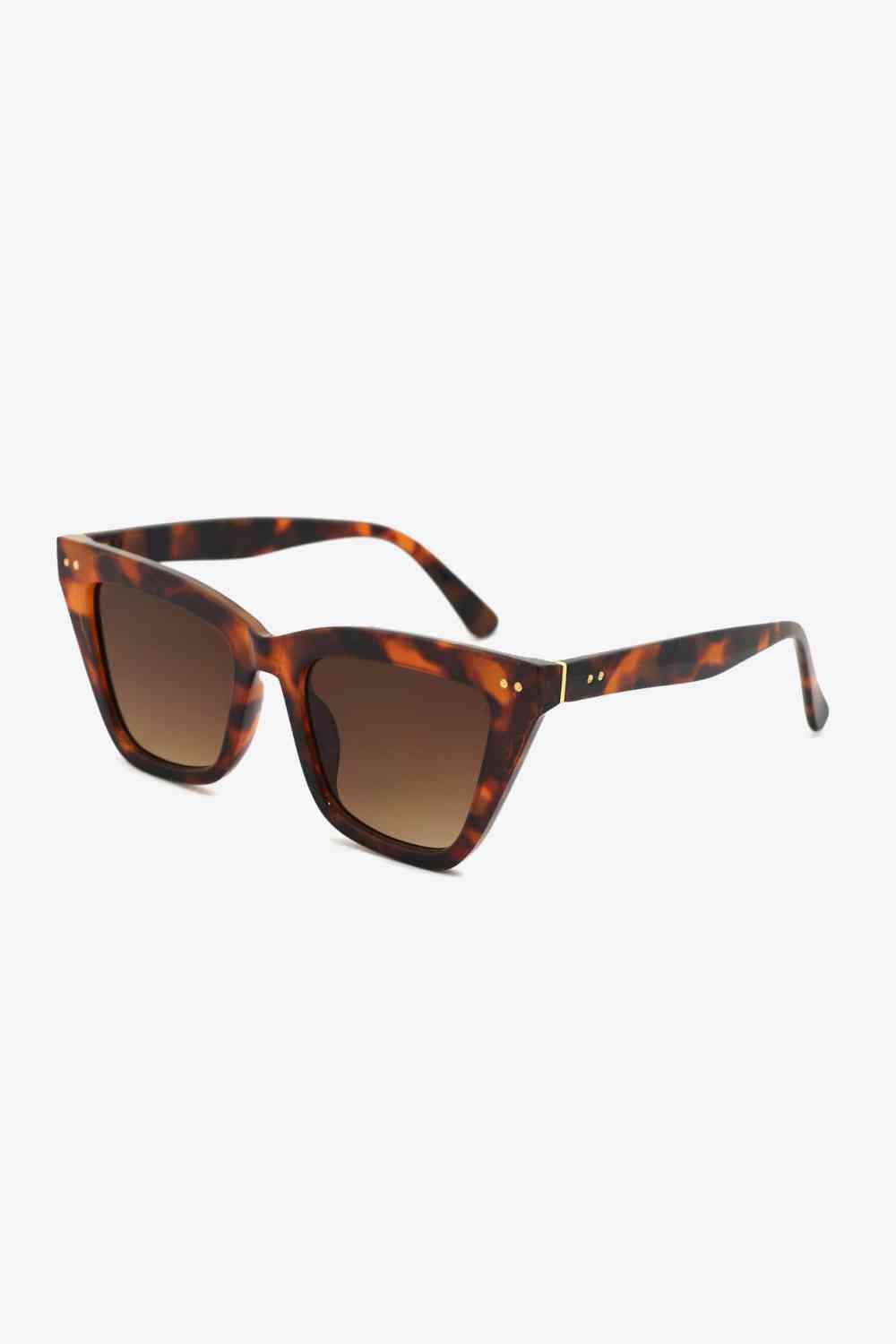 UV400 Polycarbonate Frame Sunglasses - sunglasses - Caramel - Bella Bourget