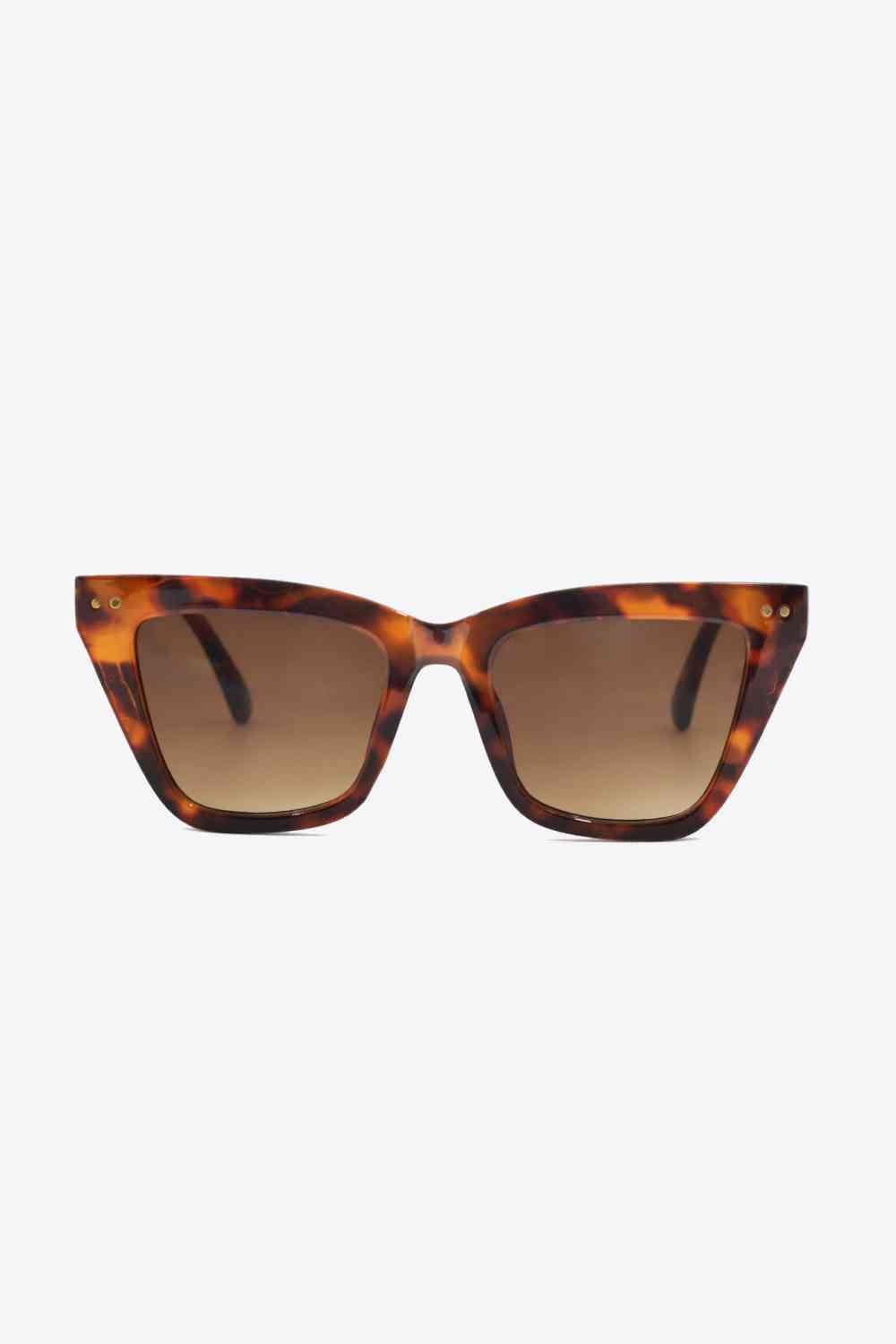 UV400 Polycarbonate Frame Sunglasses - sunglasses - Caramel - Bella Bourget