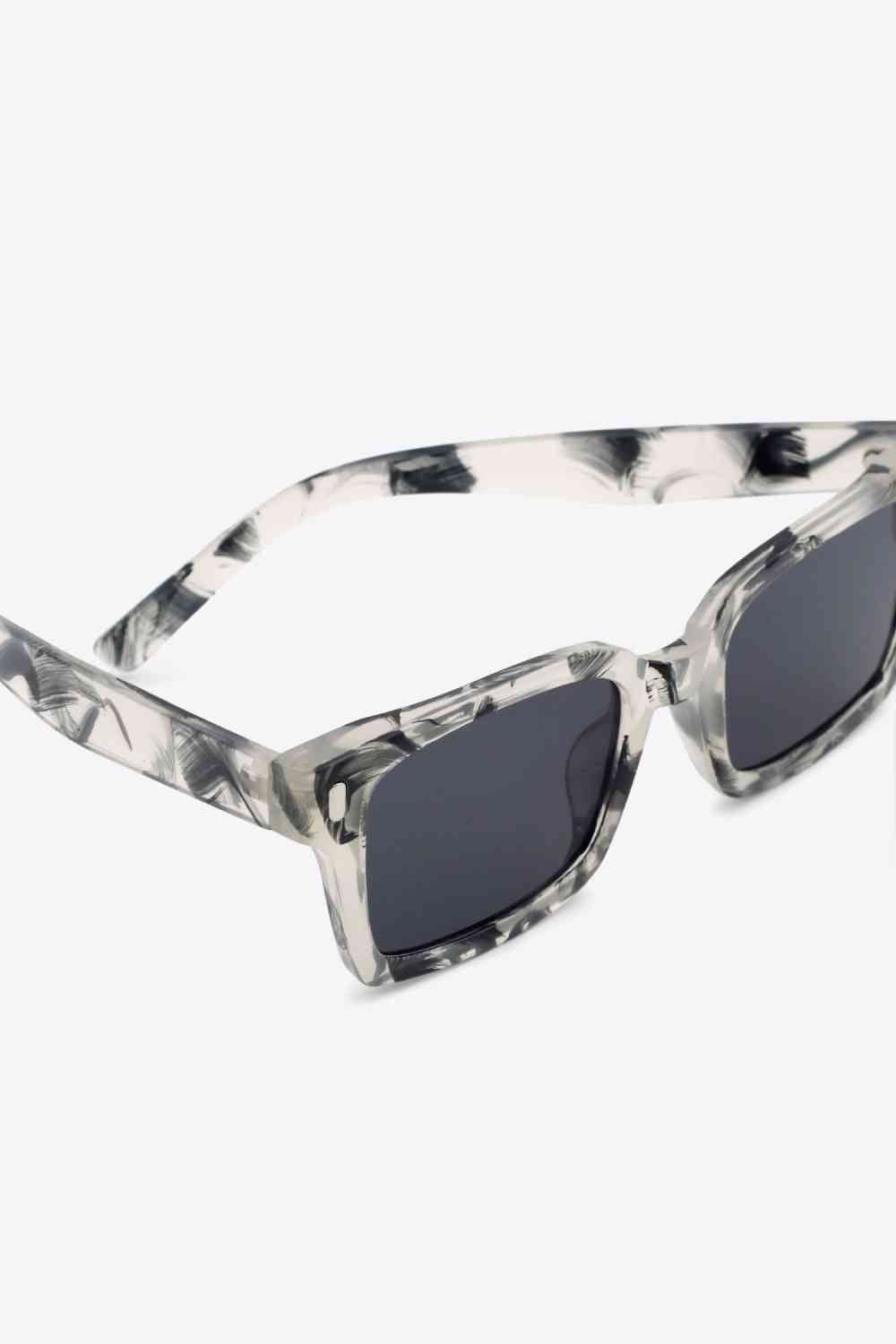 UV400 Polycarbonate Square Sunglasses - sunglasses - Black - Bella Bourget