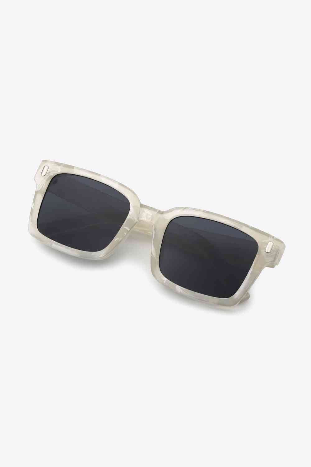 UV400 Polycarbonate Square Sunglasses - sunglasses - Transparent - Bella Bourget