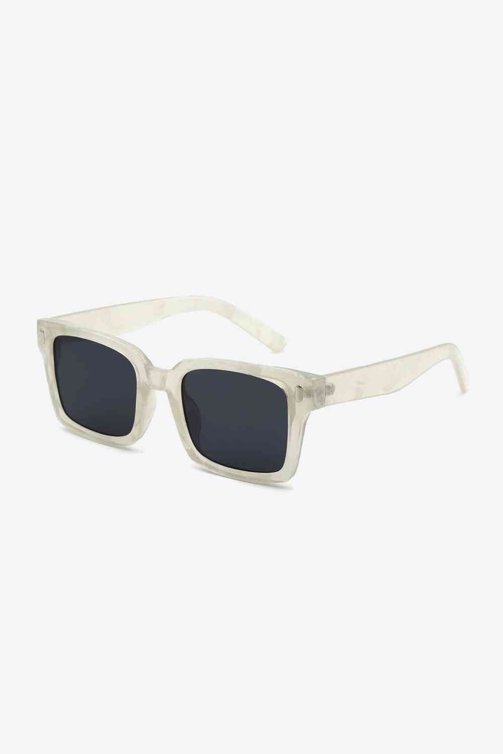 UV400 Polycarbonate Square Sunglasses - sunglasses - Transparent - Bella Bourget