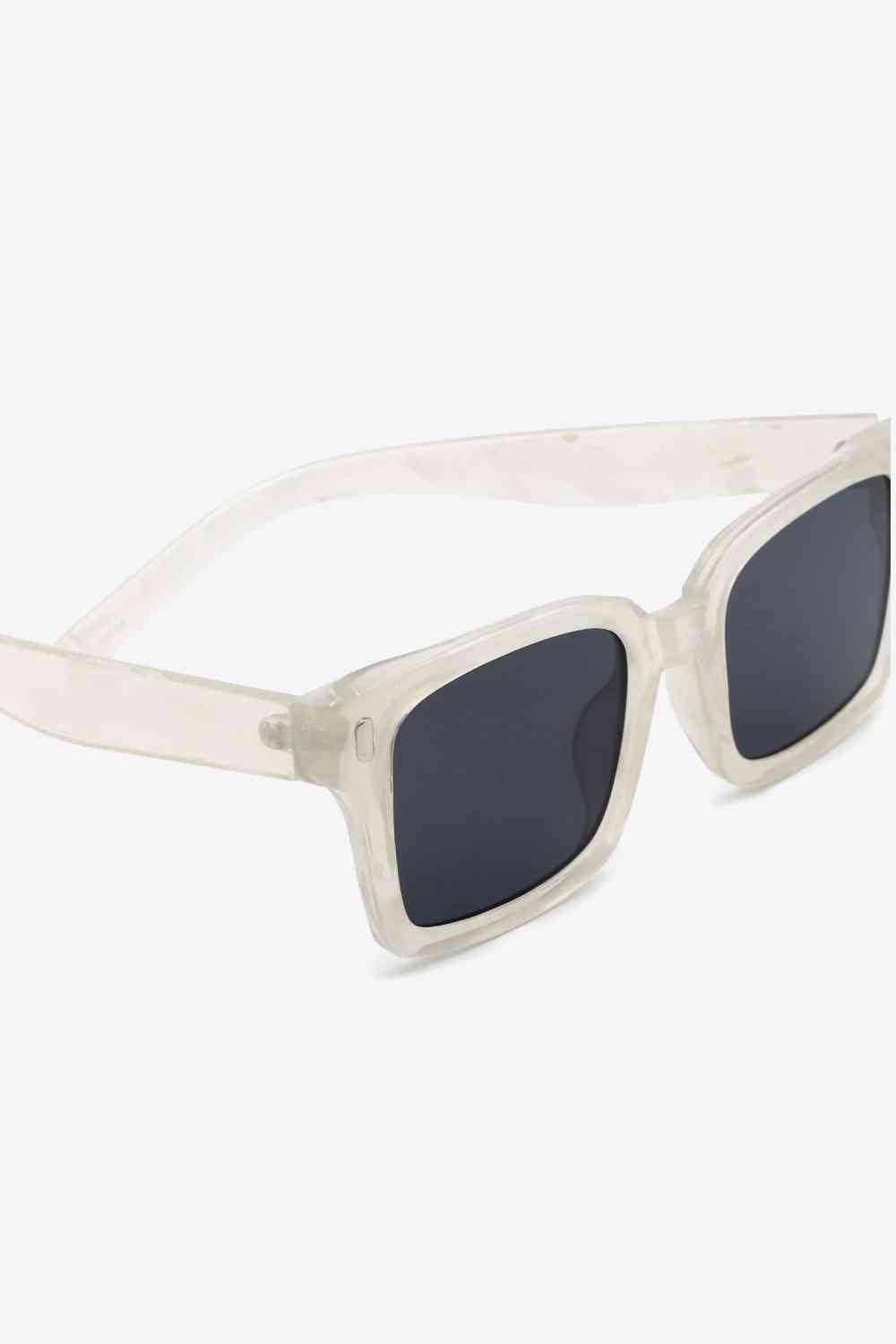 UV400 Polycarbonate Square Sunglasses - sunglasses - Transparent - Bella Bourget