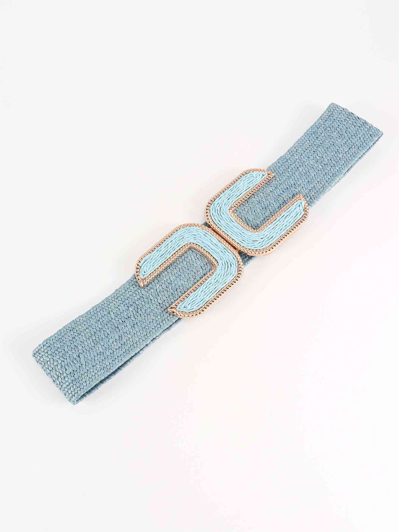 Wide Braid Belt - belt - Pastel Blue - Bella Bourget