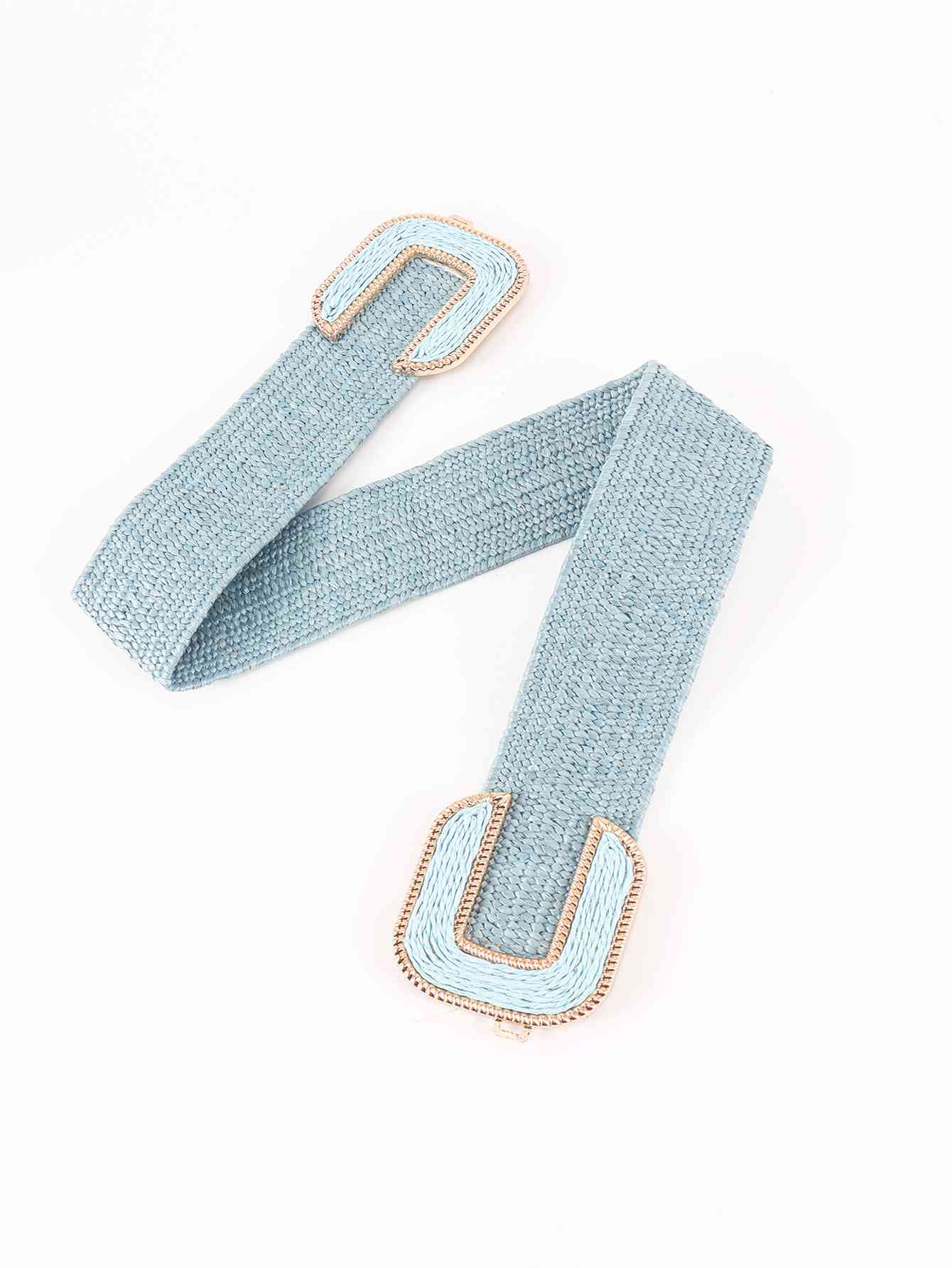 Wide Braid Belt - belt - Pastel Blue - Bella Bourget