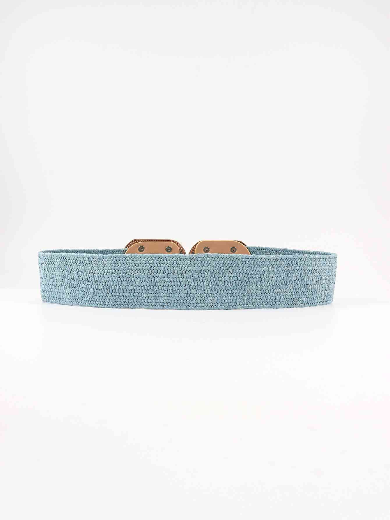 Wide Braid Belt - belt - Pastel Blue - Bella Bourget