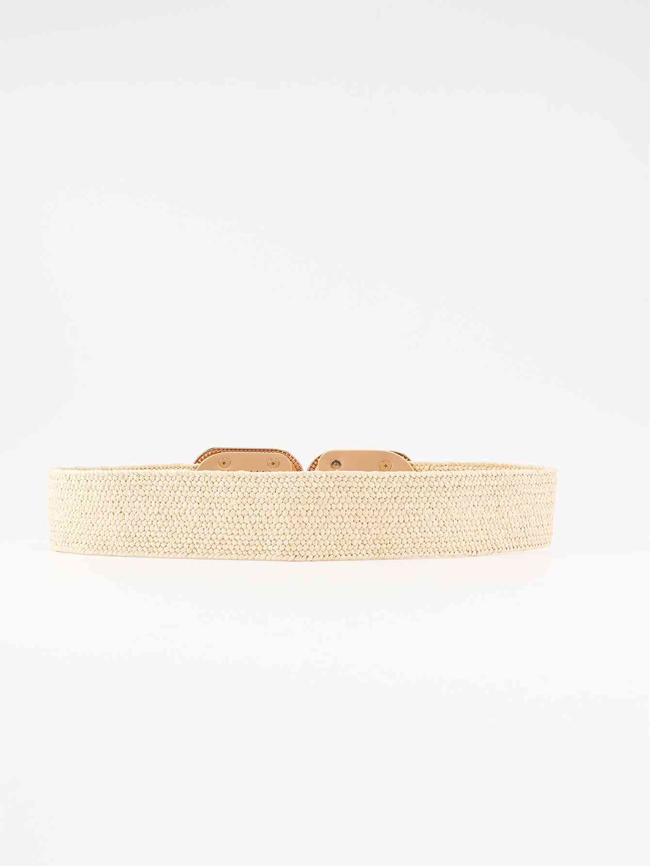 Wide Braid Belt - belt - Cream - Bella Bourget