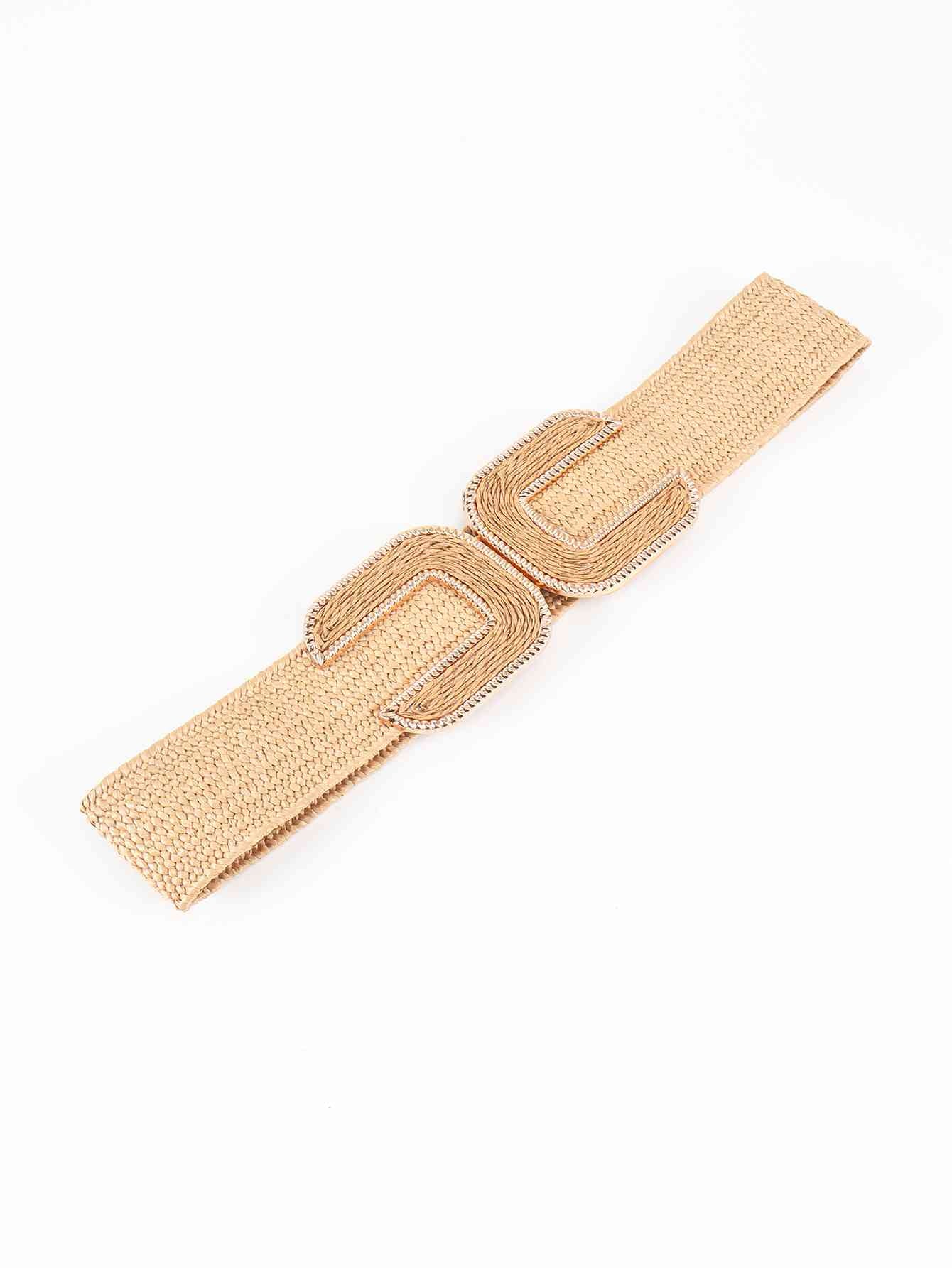 Wide Braid Belt - belt - Tan - Bella Bourget