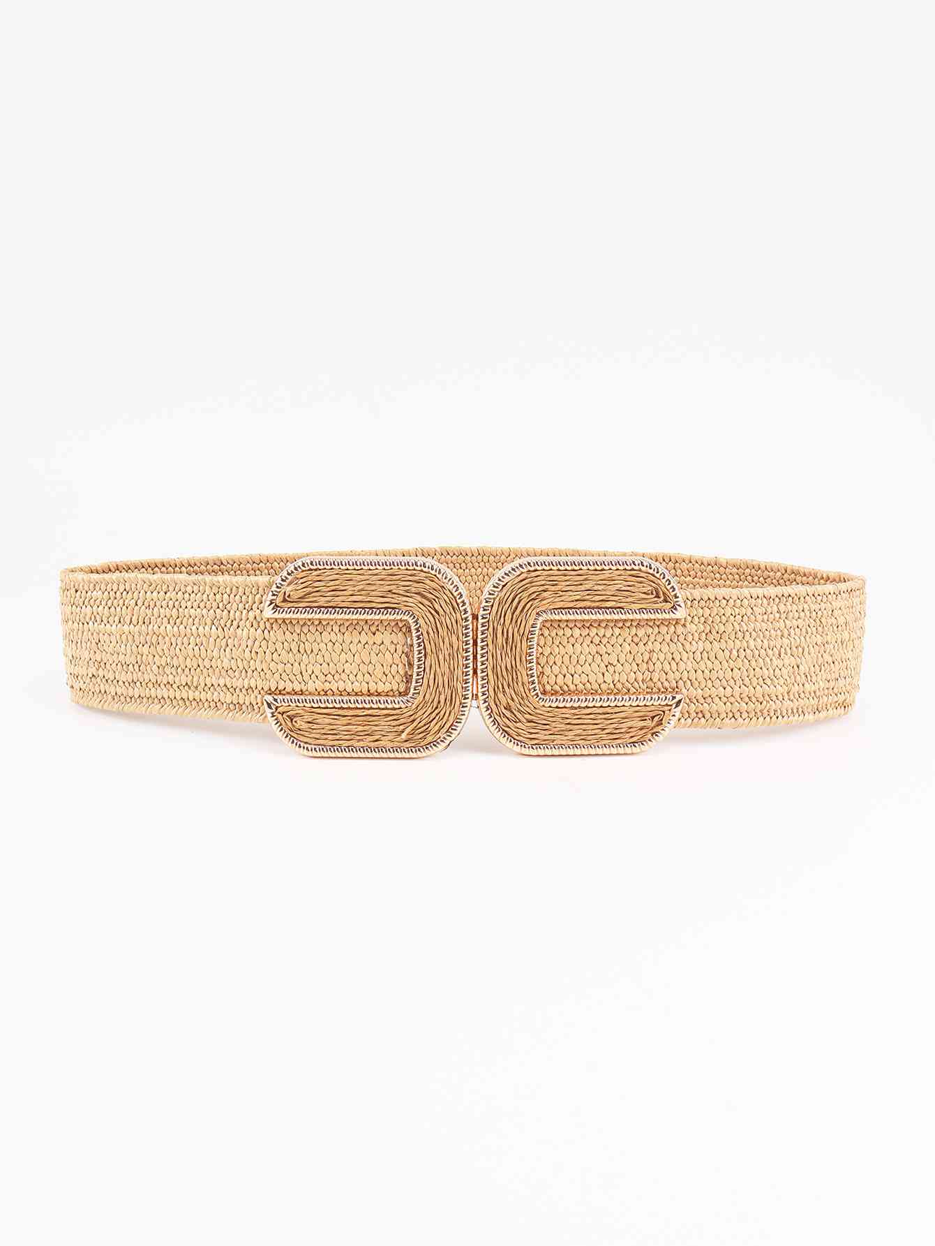 Wide Braid Belt - belt - Tan - Bella Bourget