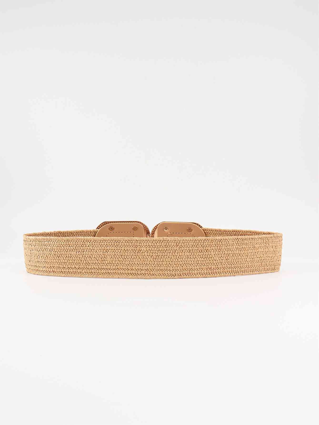 Wide Braid Belt - belt - Tan - Bella Bourget