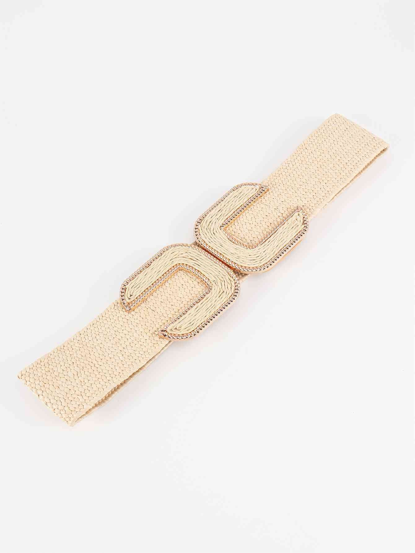 Wide Braid Belt - belt - Cream - Bella Bourget